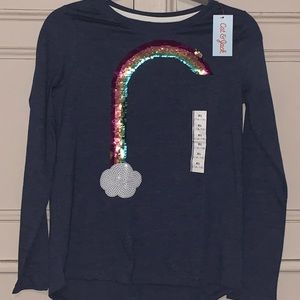 Rainbow Sequined Long Sleeve